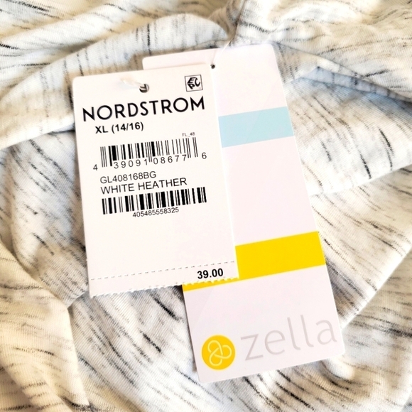 Zella Girl Heathered Twist Front Long Sleeve Hoodie Top - Picture 11 of 11